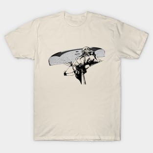 Flying paragliding tandem experiencing freedom T-Shirt